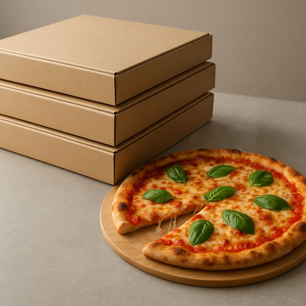 Pizza-Boxen für Takeaway